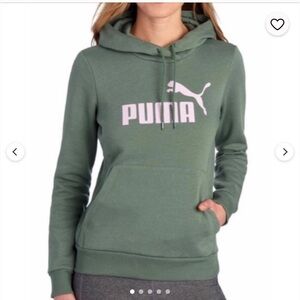 Big Girl PUMA Essentials Big Logo Fleece Hoodie Size Medium (10/12) years